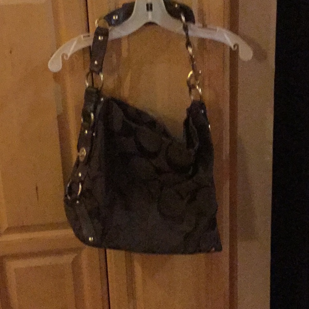 Brown Coach handbag.. Mint